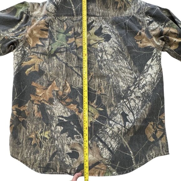 MOSSY OAK Heavy‎ Duty Camo Button-Down Shirt Mens Large Hunting Woodsman Sports - Picture 13 of 15